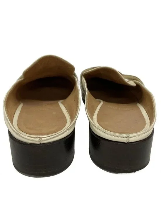 Hermes Sandals 37 Ivory Brown Leather - Picture 3 of 7